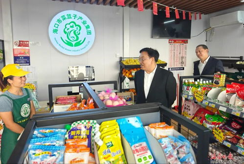 馮飛在?？诎翟L檢查安全生產與食用農產品市場供應